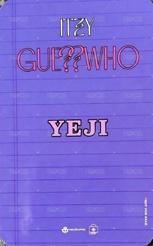 GUESS WHO Mecima 預售 特典卡  背面