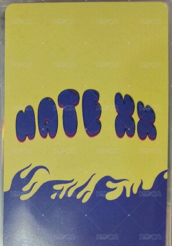 HATE XX 專輯卡 LIKE ver. 背面