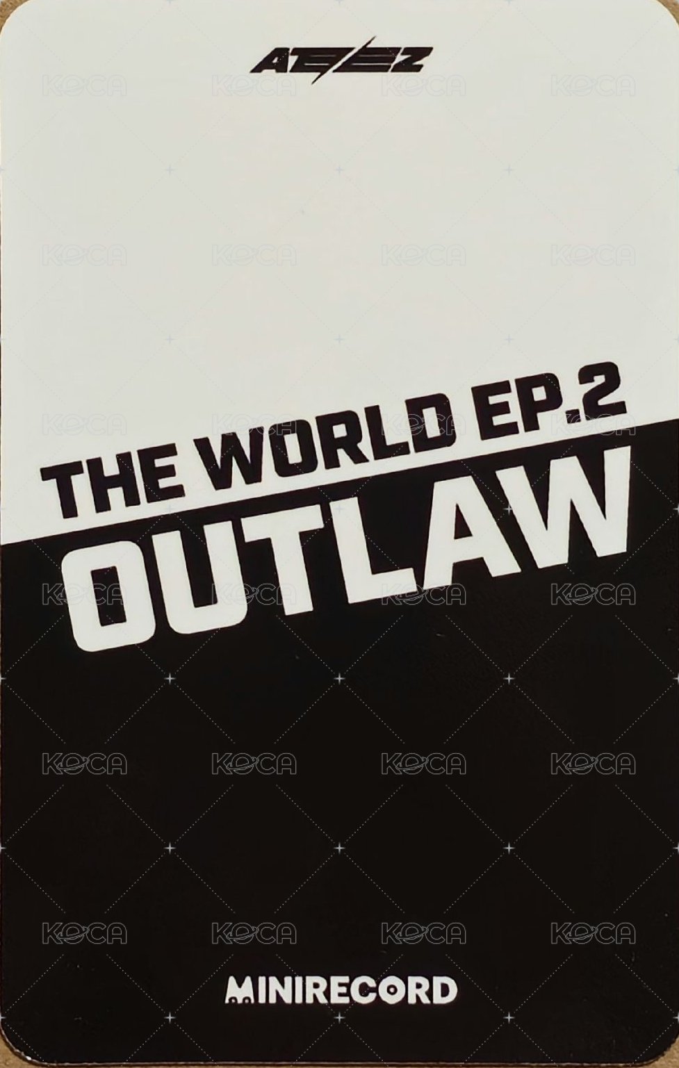 OUTLAW MINIRECORD 簽售卡 Voice Call 3.0 背面