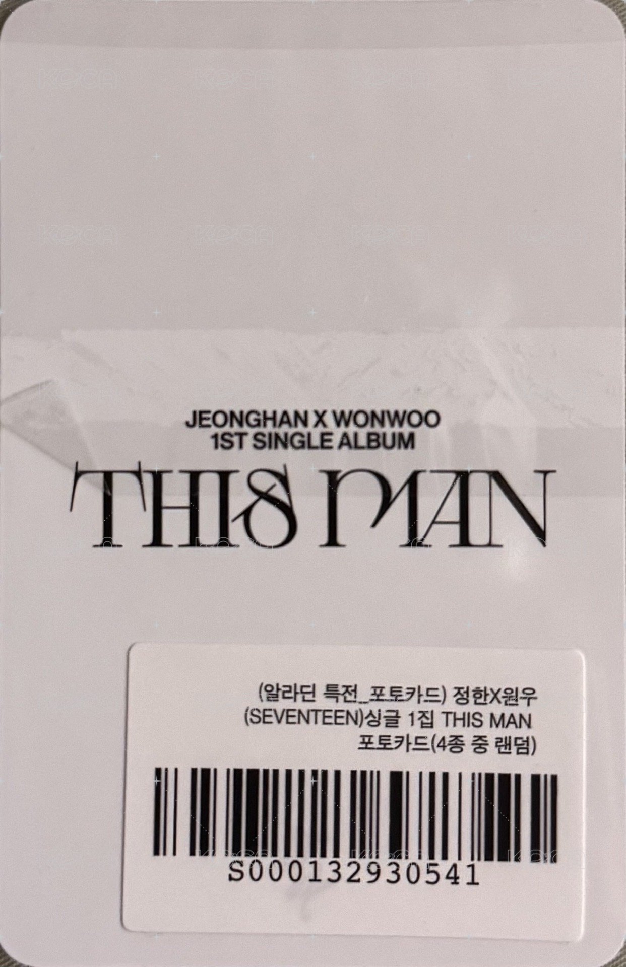 THIS MAN 阿拉丁 特典卡  背面