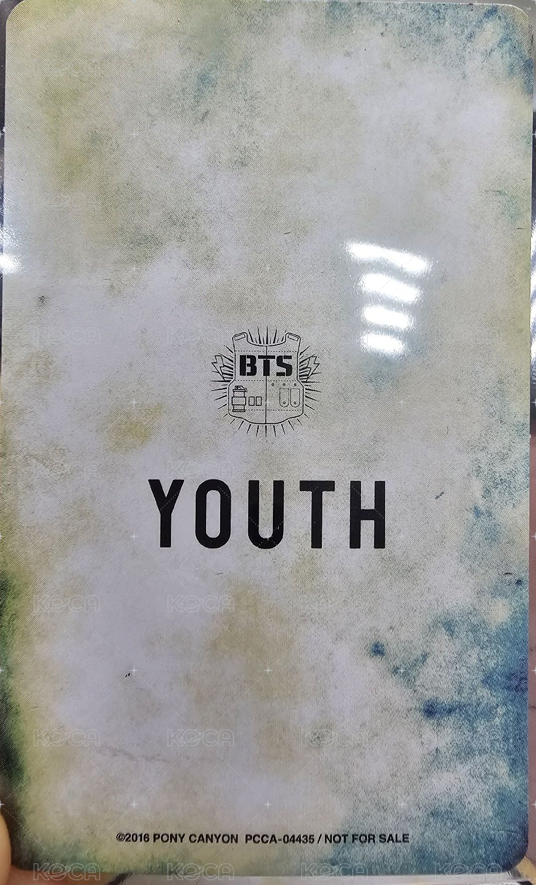 RUN日專 專輯卡 YOUTH日專小卡 背面