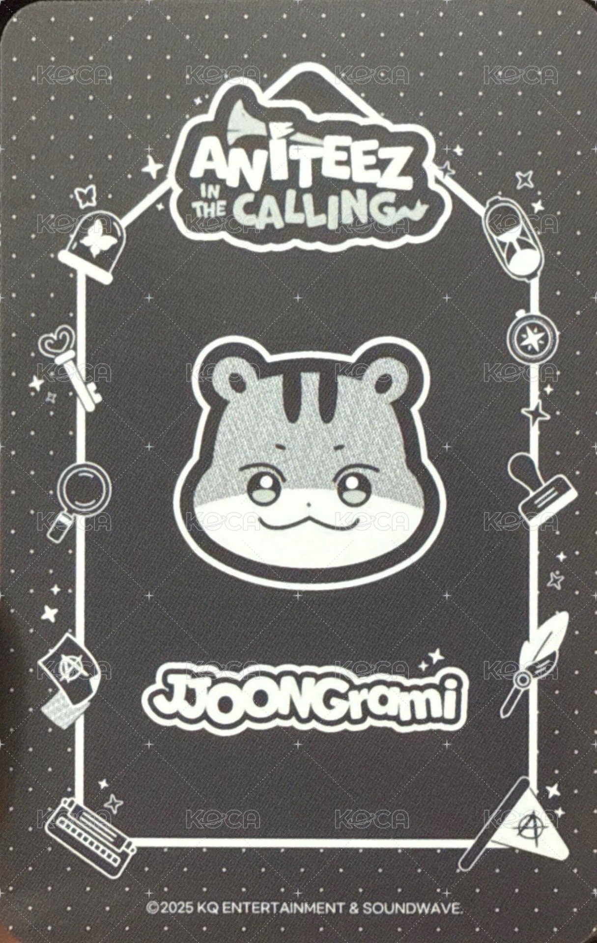ANITEEZ IN THE CALLING 周邊卡 THE CALLING ANITEEZ PLUSH KEYRING 背面