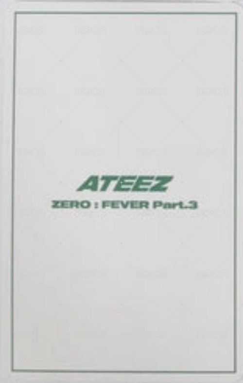 Fever pt.3 新那拉 簽售卡  背面