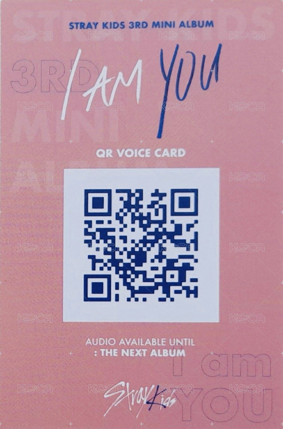 I am YOU 專輯卡 C-3 ver. 背面