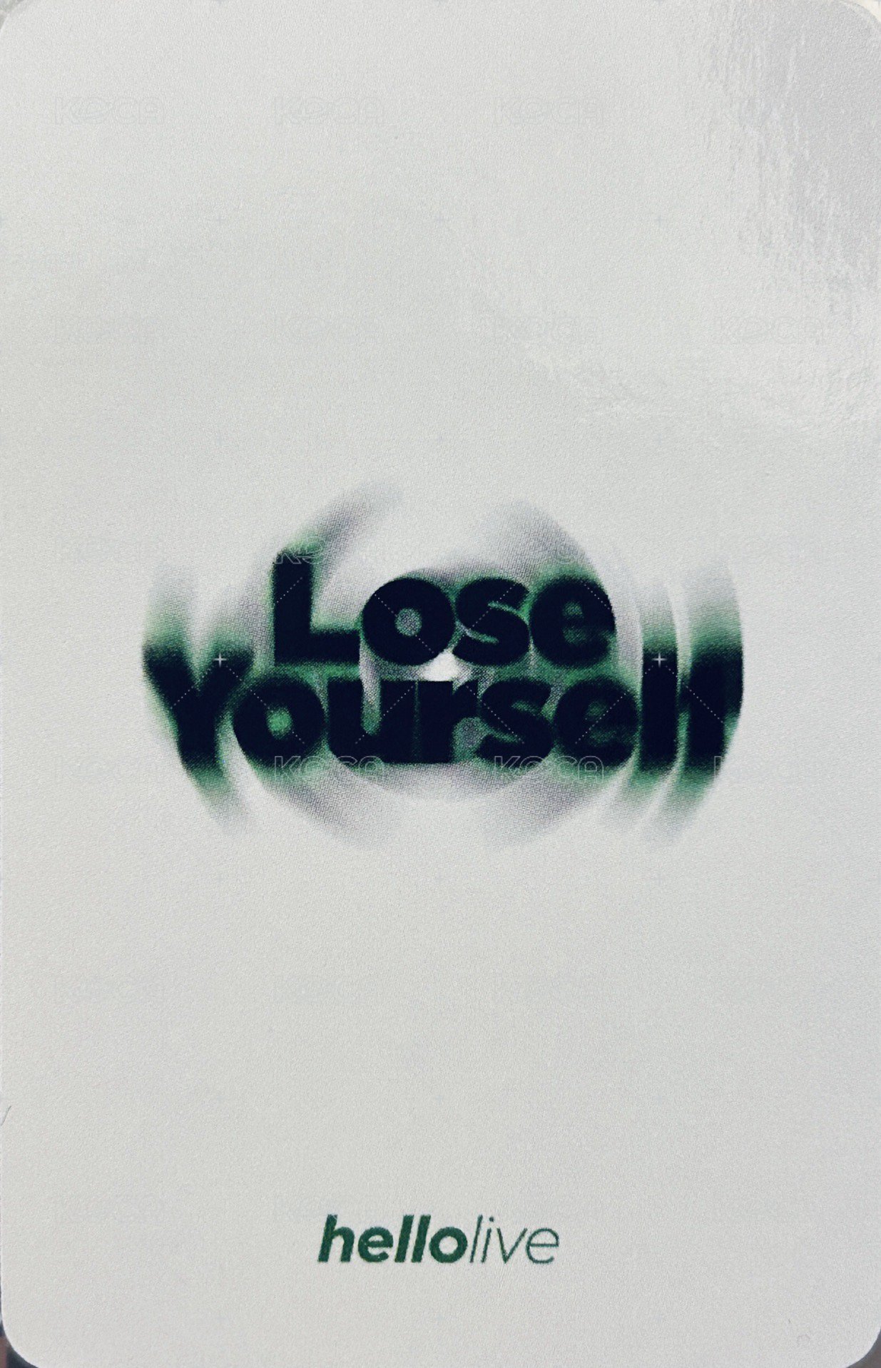 Lose Yourself hl 幸運卡2.0 幸運卡 校服 ver. 背面