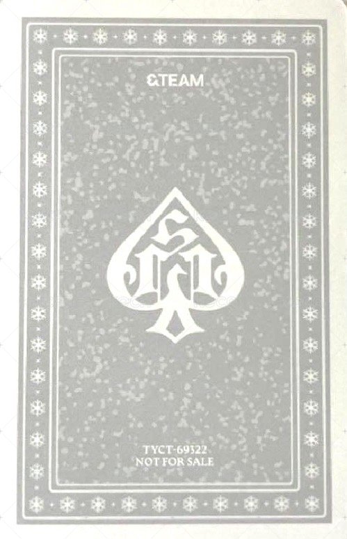 雪明 專輯卡 三人卡 Nicho&Yuma&Taki 背面