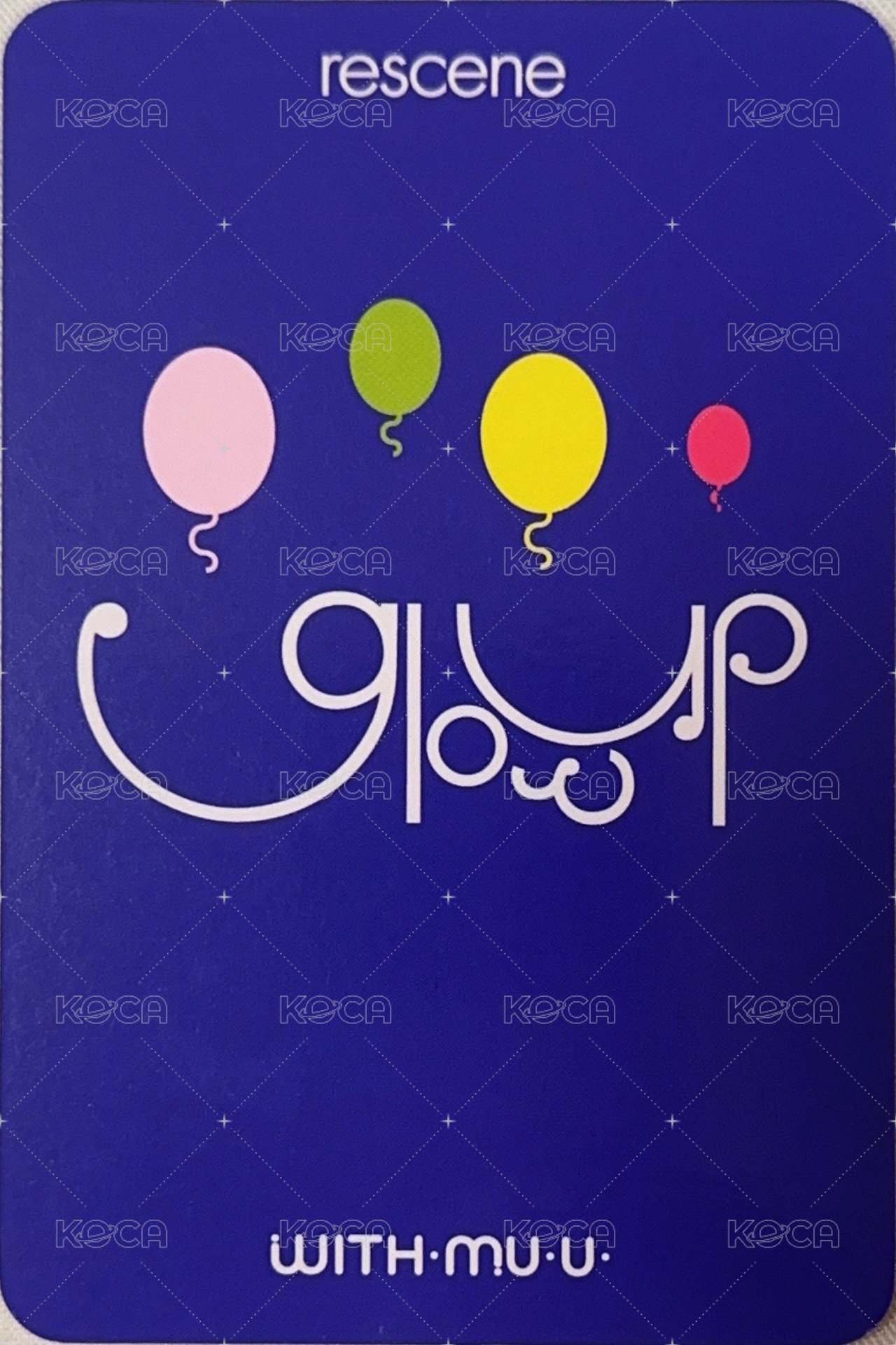 Glow Up wm 8.0 簽售卡  背面