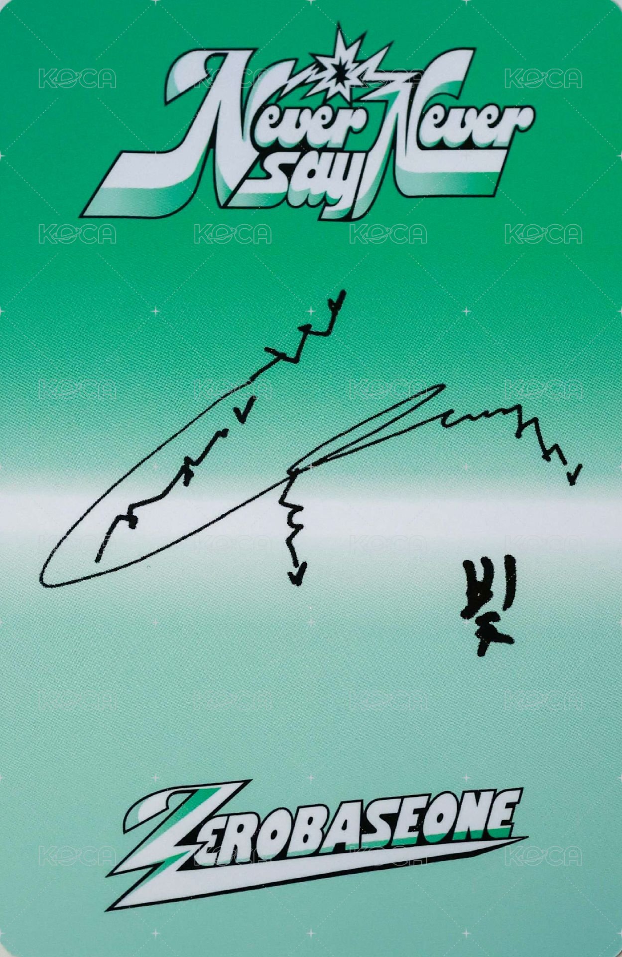 正規一 專輯卡 ICON ver. 背面