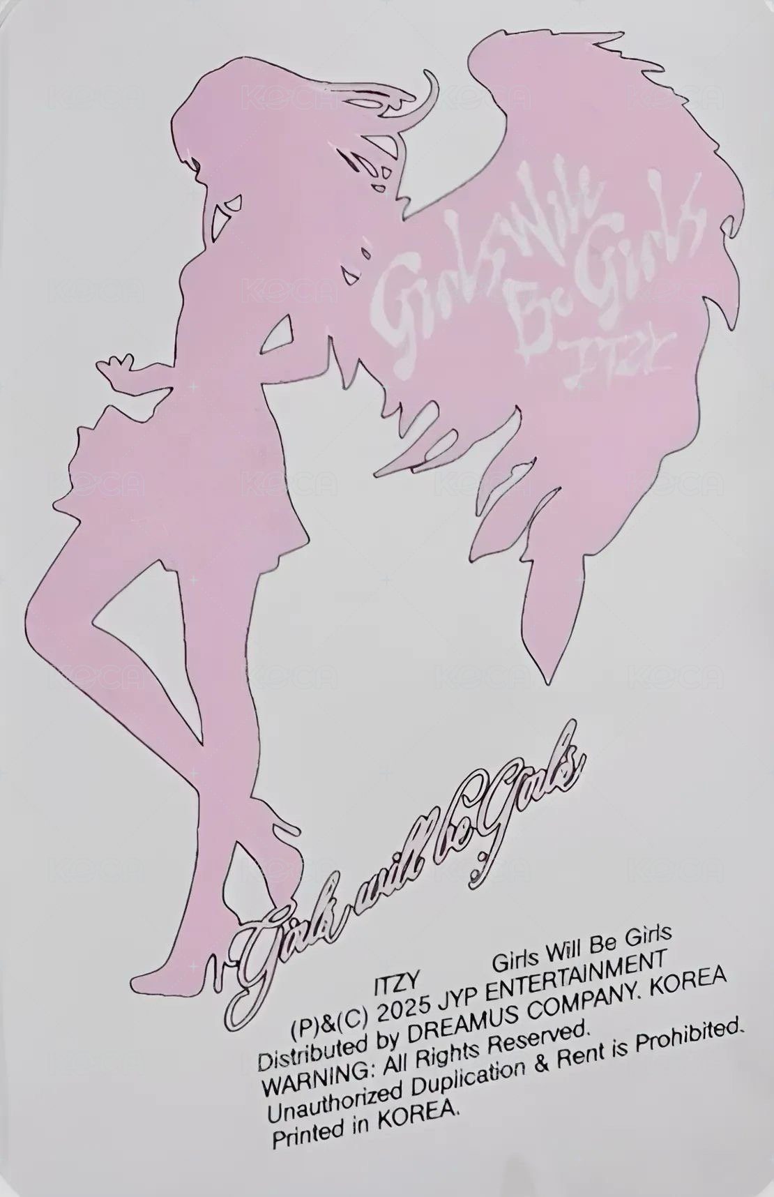 GWBG 專輯卡 Folder ver. 專卡 背面