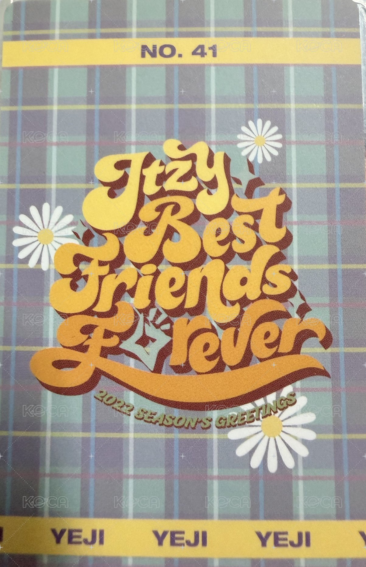 2022年曆 隨機卡 濟州島 睡衣志 背面