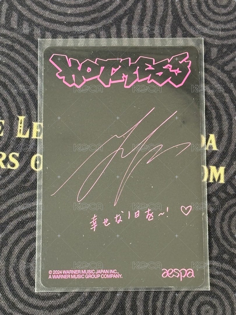 Hot Mess 塔店 特典卡  背面