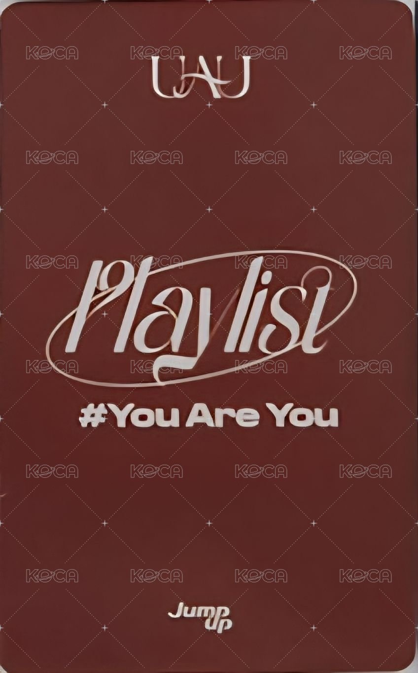 Playlist #You Are You ju 1.0 簽售卡 Gold bar ver. 背面