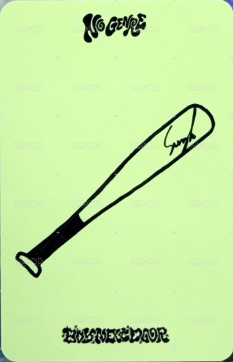 No Genre 打歌卡 音銀2.0 背面