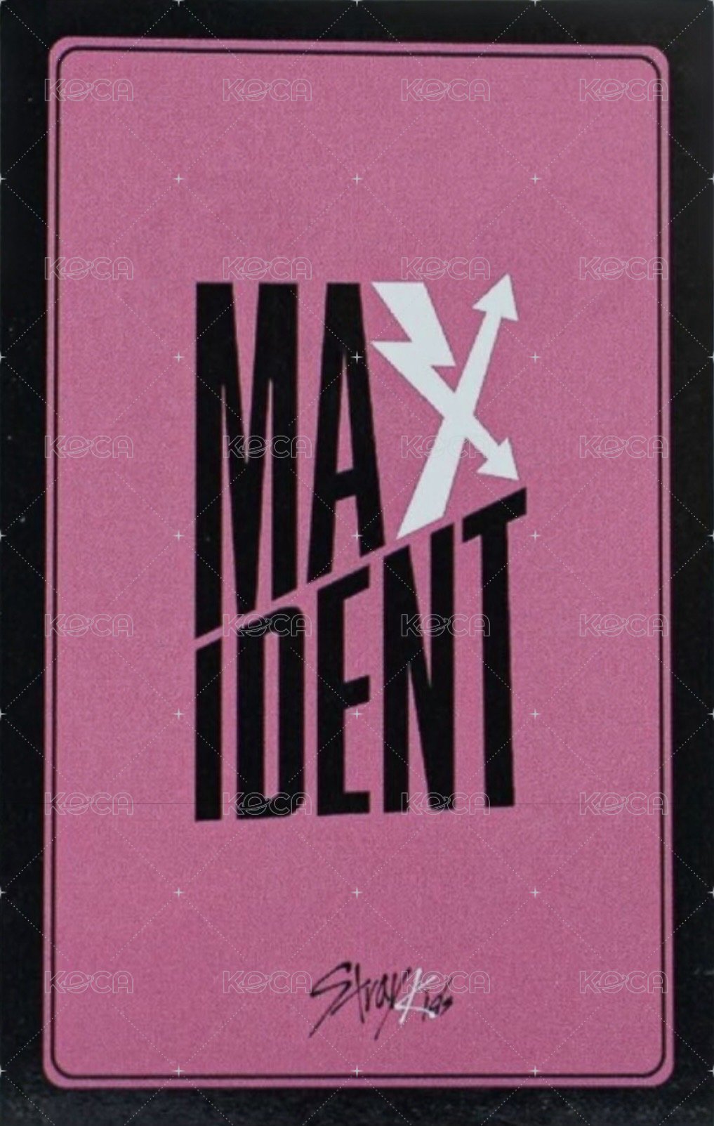 MAXIDENT jyp 特典卡  背面