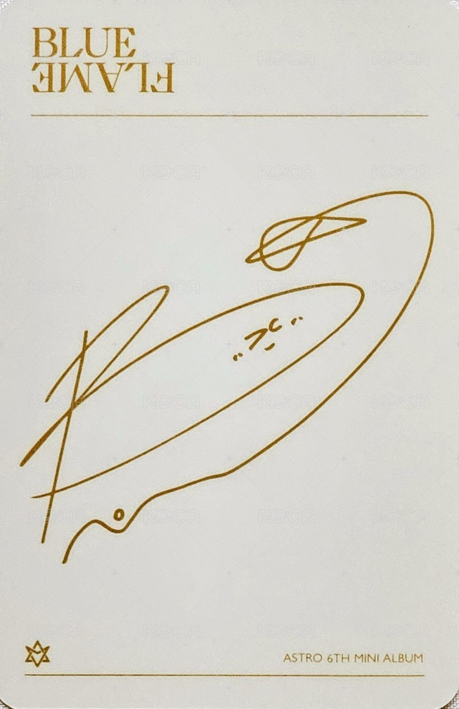 藍火 專輯卡 The Book ver. 背面