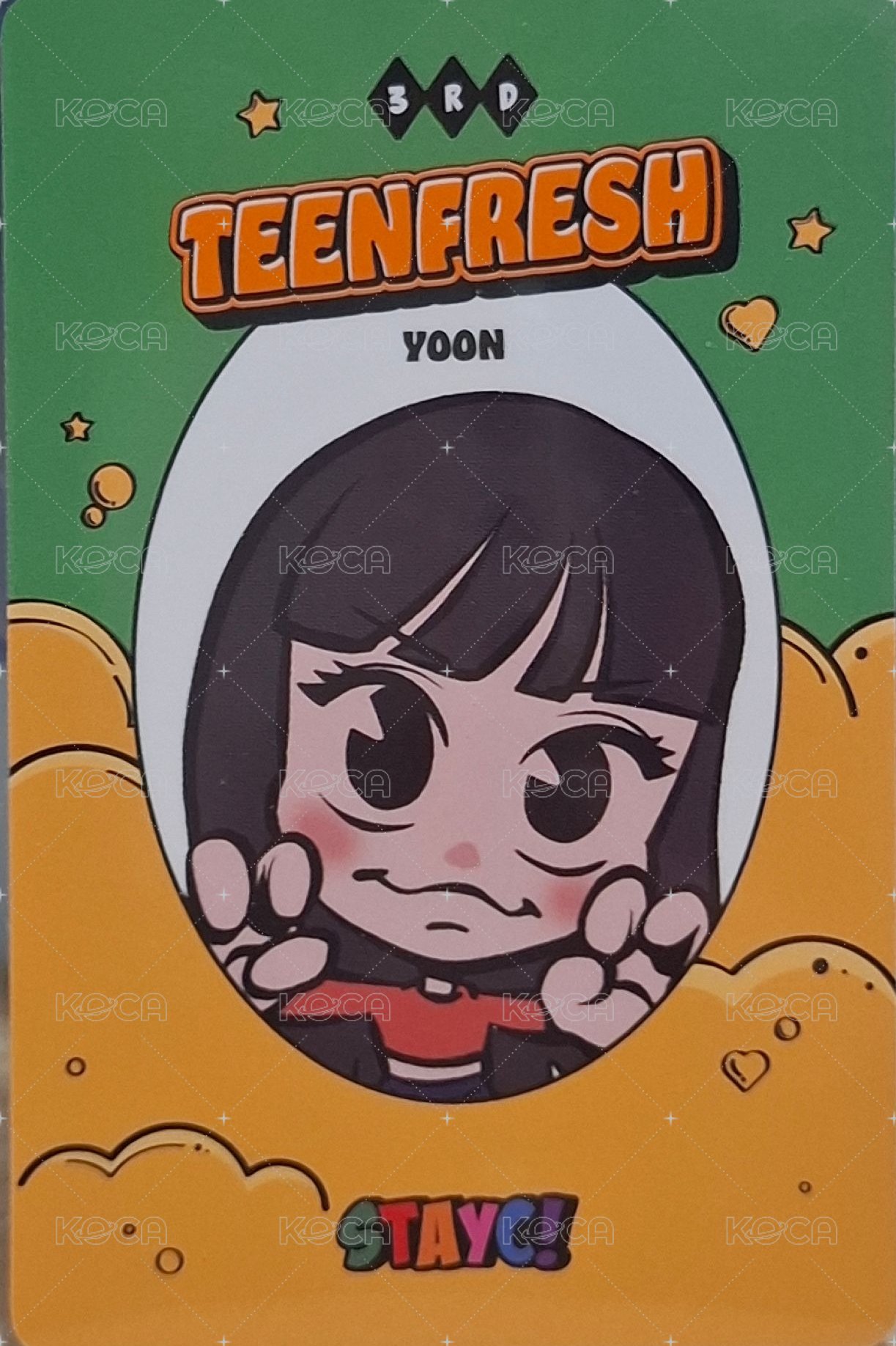 Bubble 專輯卡  背面