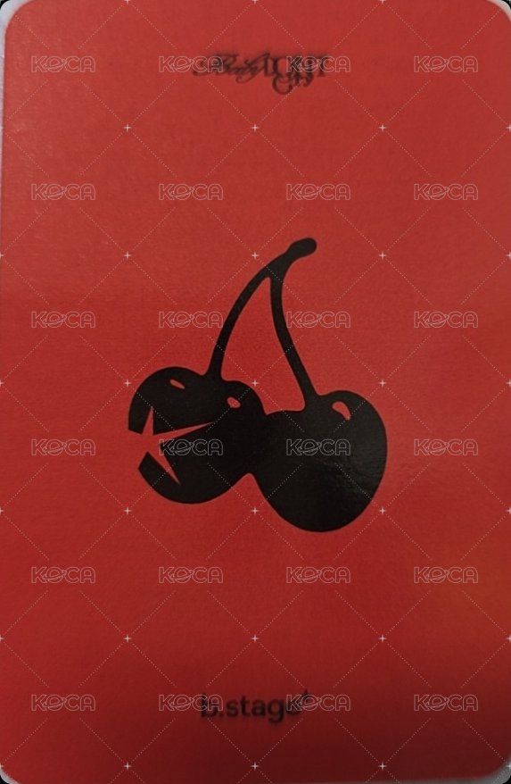 F Girl bstage 線上 簽售卡  背面