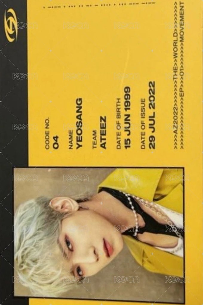 MOVEMENT 專輯卡 Diary ver. ID 正面