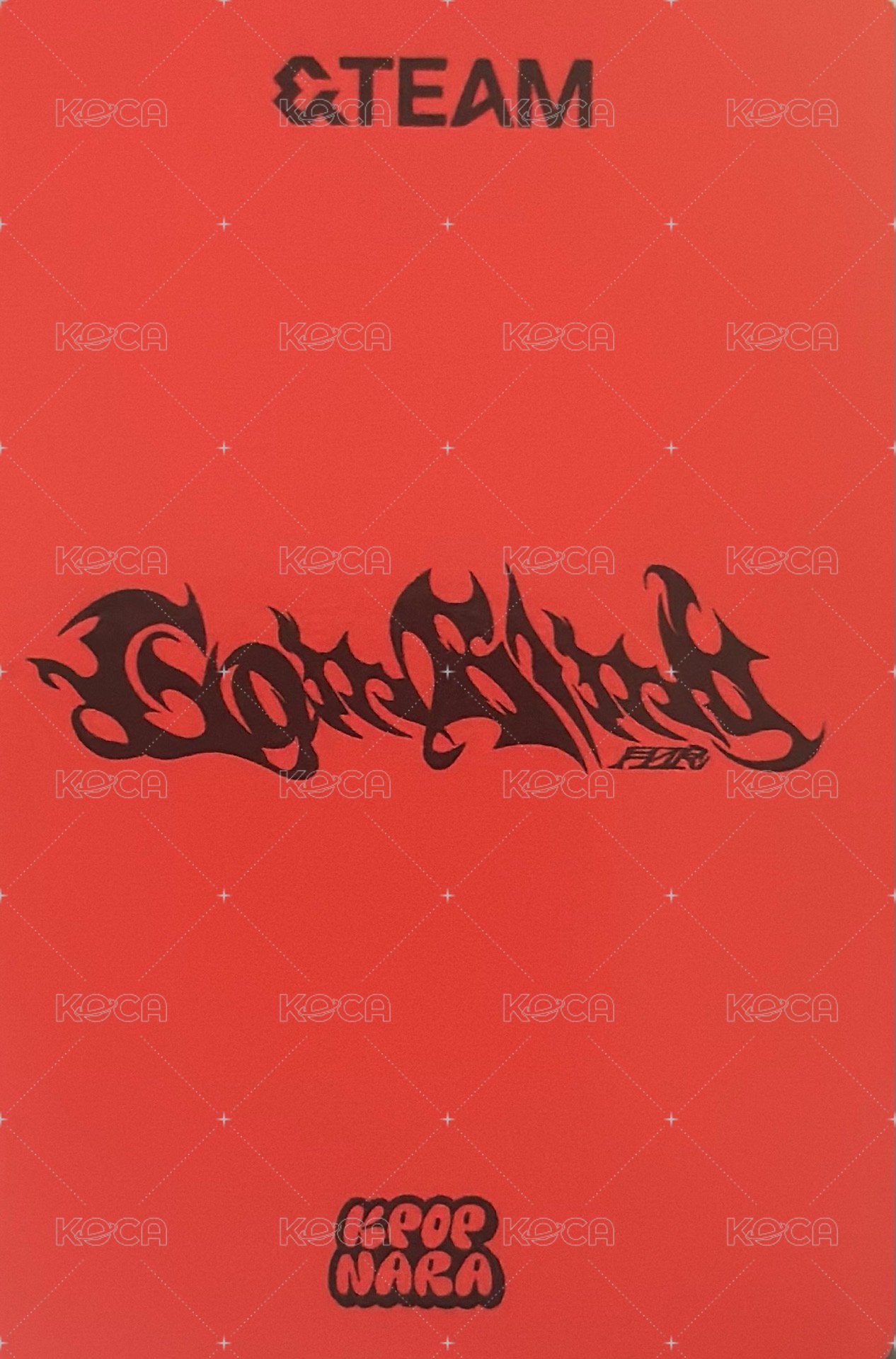 月狼 Kpop Nara 幸運卡  背面