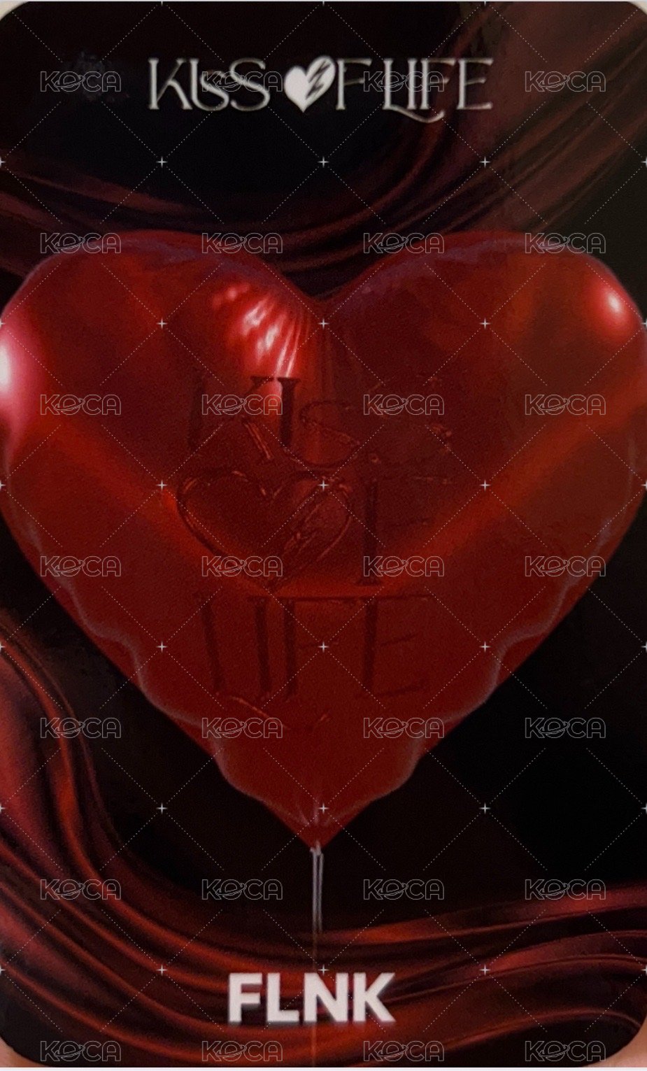 Born to be XX FLNK 特典卡  背面