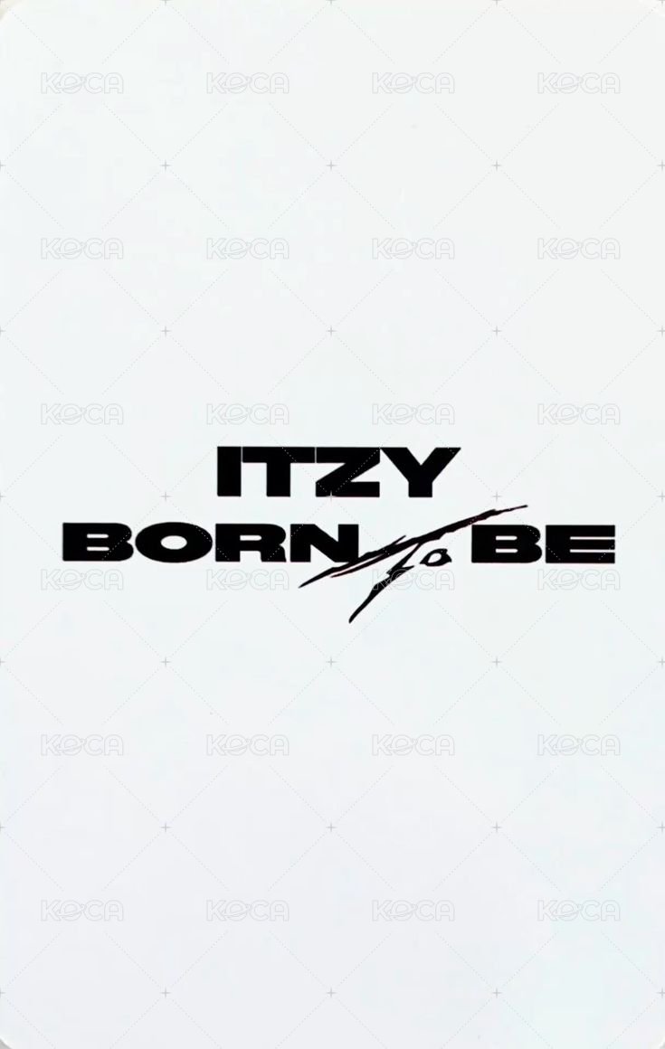 BORN TO BE bdm 預售 特典卡  背面