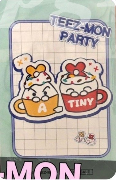 TEEZ-MON POP UP SHOP IN JAPAN 周邊卡 MASCOT PLUSH  背面