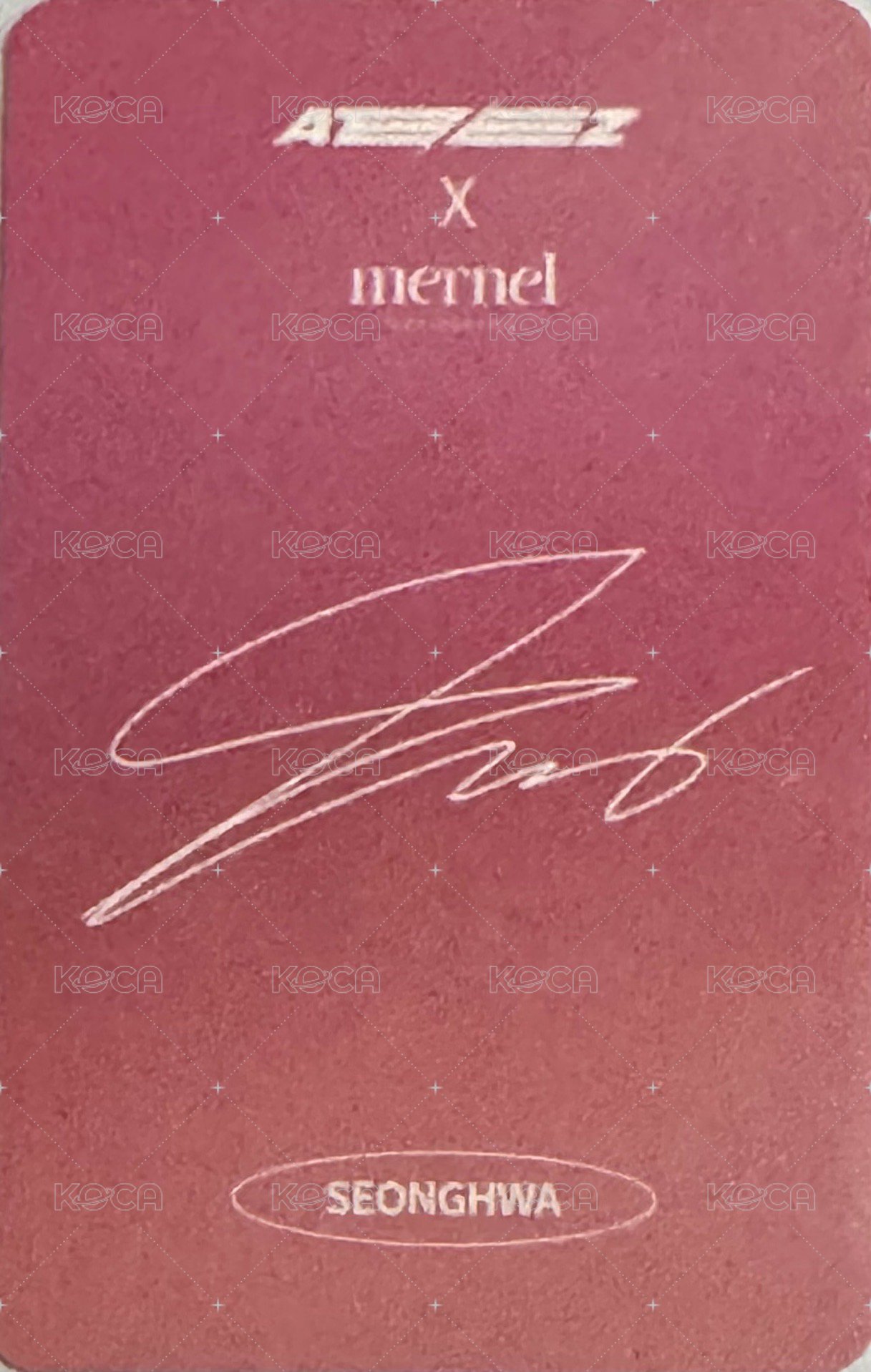 Mernel 3.0 代言卡  背面