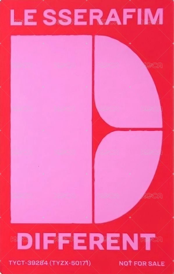 DIFFERENT 專輯卡 初回限定B 背面