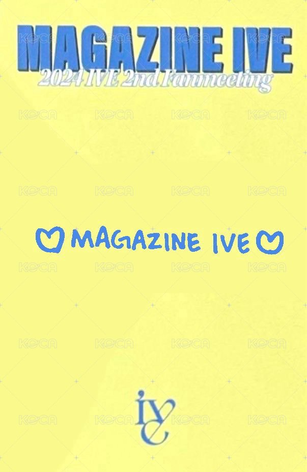 24’FM MAGAZINE IVE 周邊卡 立牌卡 背面