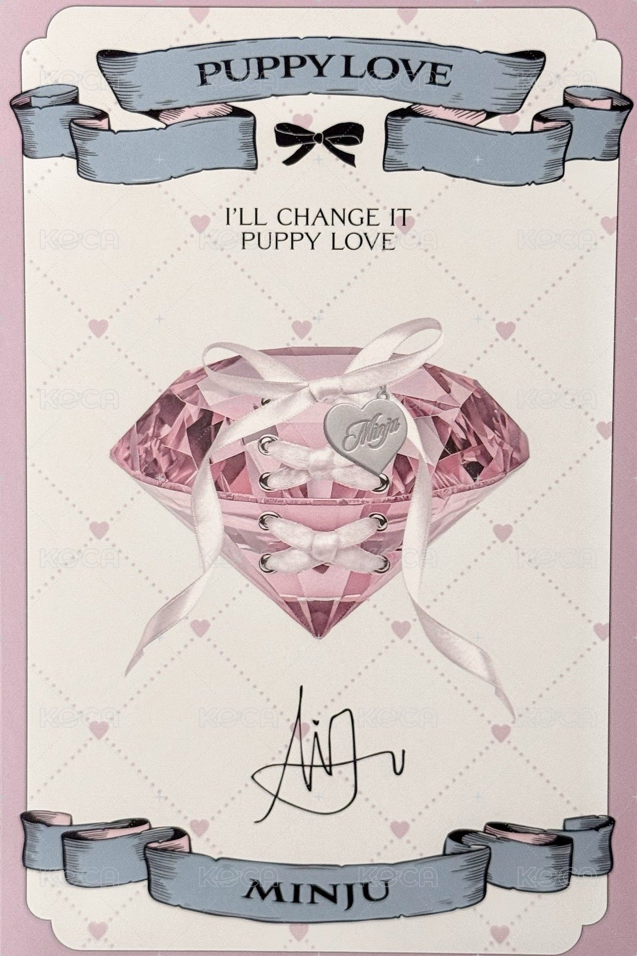 I'll change it : PUPPY LOVE wvs 特典卡  背面