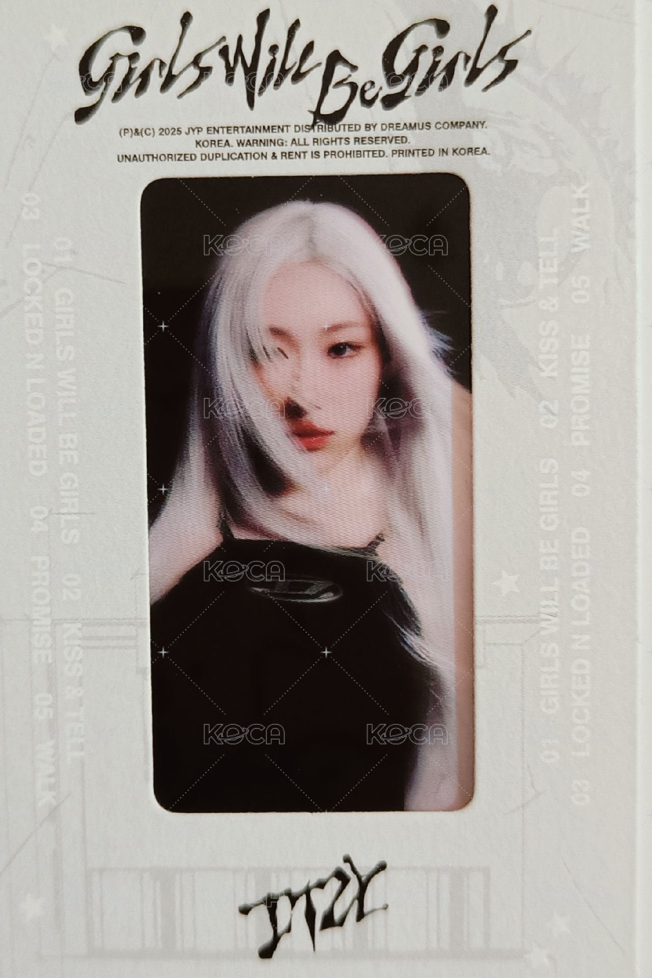 GWBG 專輯卡 卡帶版 預購禮 膠片 正面