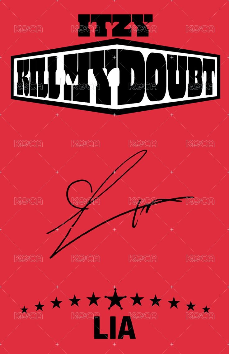 KILL MY DOUBT 專輯卡 普版 背面