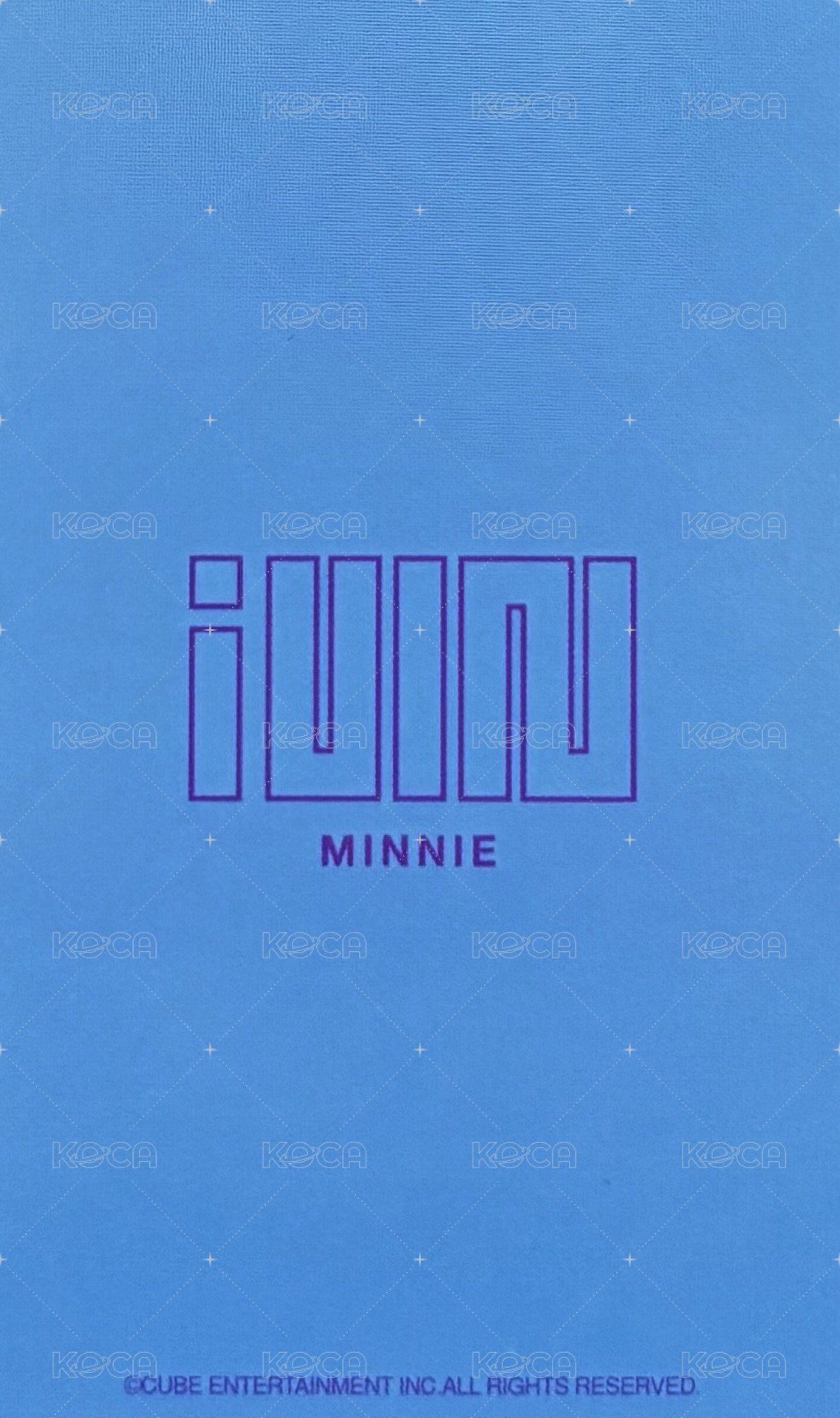 I AM 專輯卡  背面