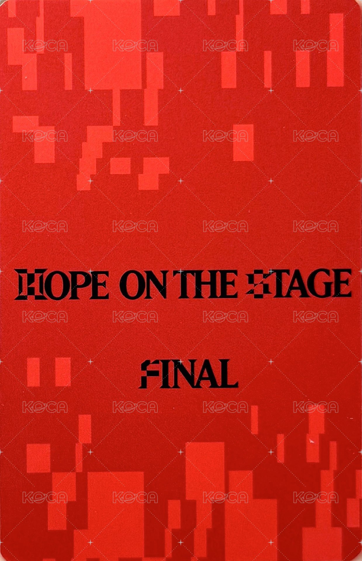 HOTS Tour 入場卡 / 場限卡 Final 粽卡 背面