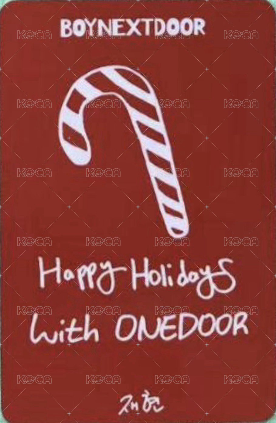 23歌謠大戰 入場卡 / 場限卡 聖誕公放卡 背面