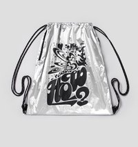 官方聯名運動束口包 銀色