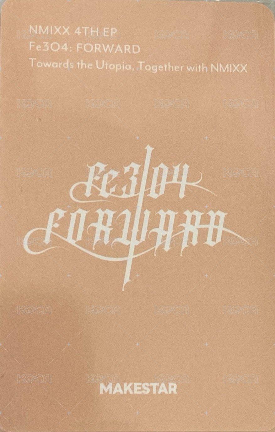 FORWARD ms 21.0 簽售卡 探頭 背面