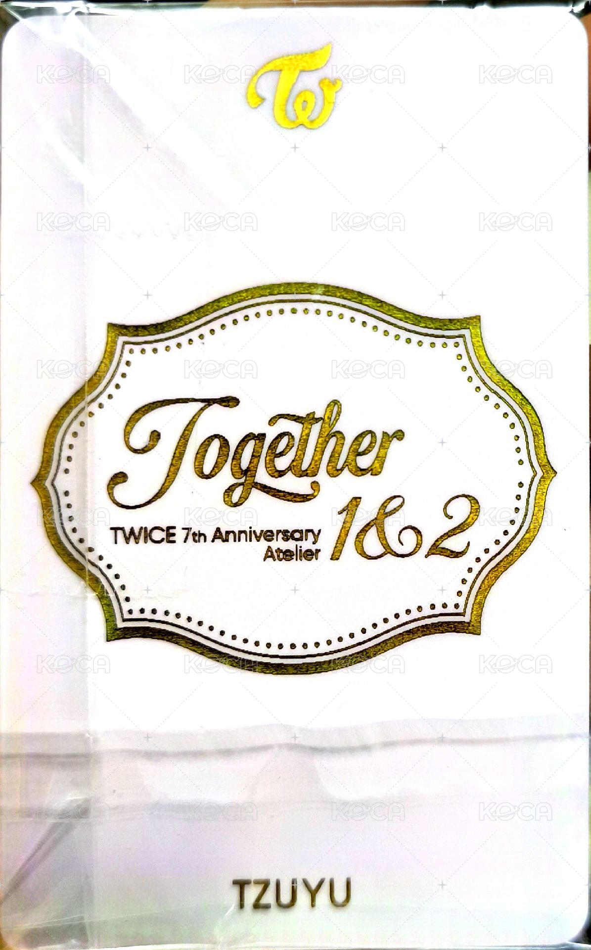 七週年 jyp 幸運卡  背面