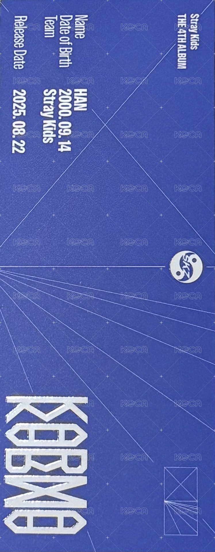 KARMA 書籤 Ceremony ver. 背面