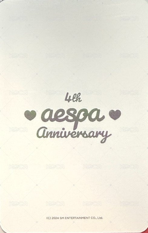 四周年 周邊卡 蛋糕柚 背面