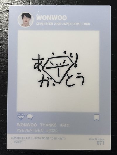 WONWOO｜畫了一個💎給💍