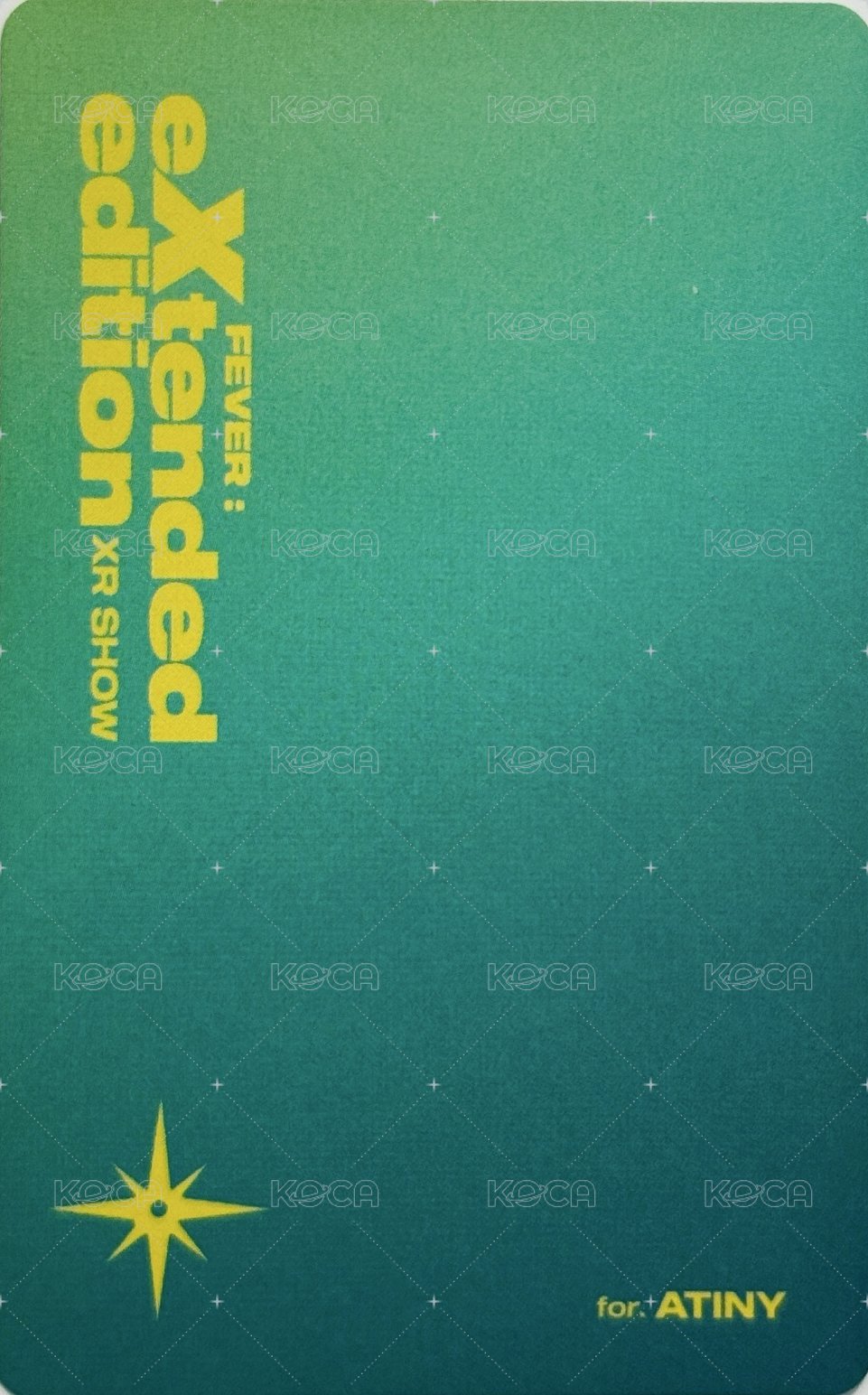 XR SHOW mmt 線上演唱會 直播卡  背面