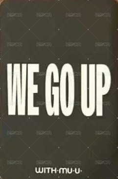 WE GO UP wm b ver.線下 幸運卡  背面