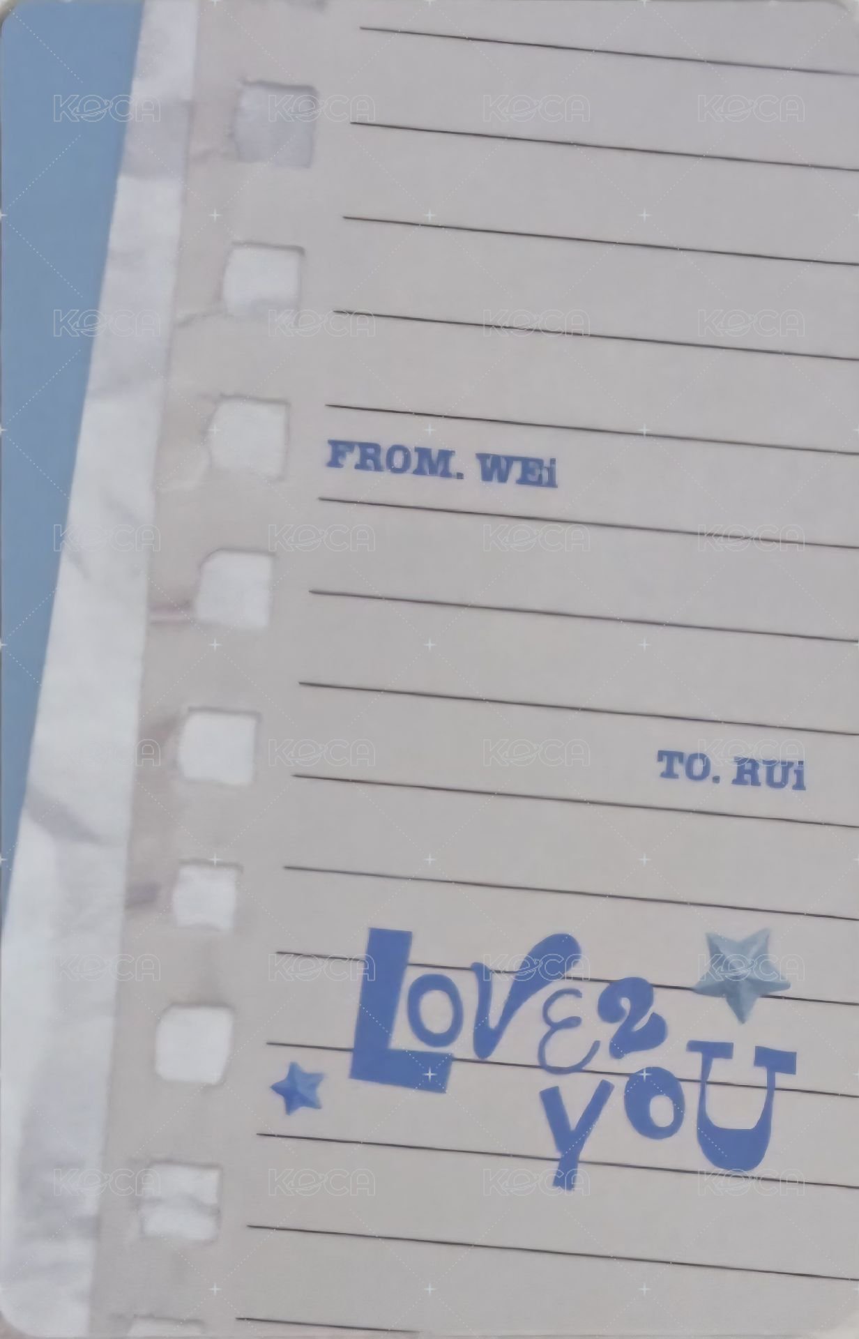 單曲一輯 專輯卡  背面