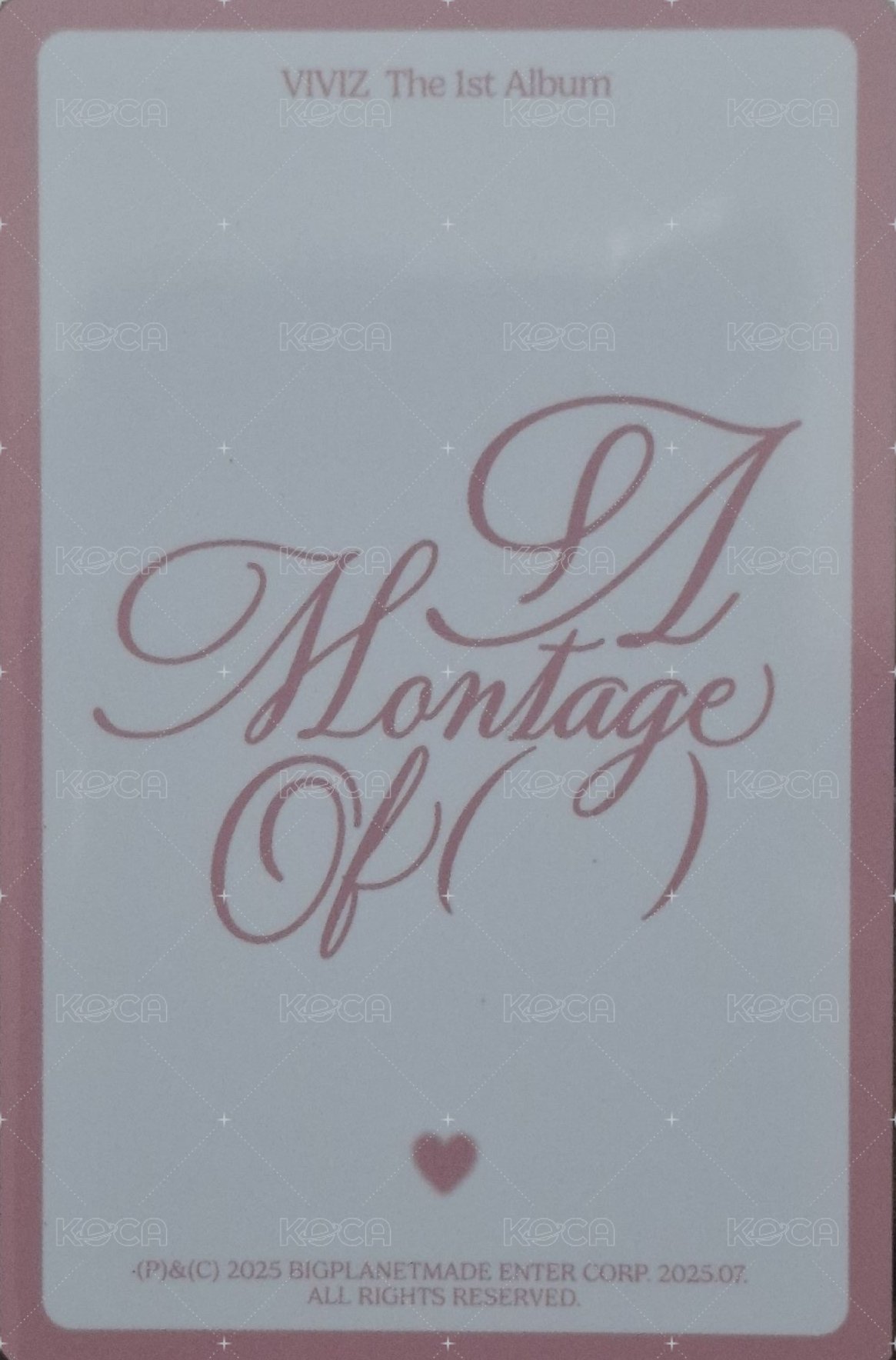 正一 專輯卡 QR專卡 背面