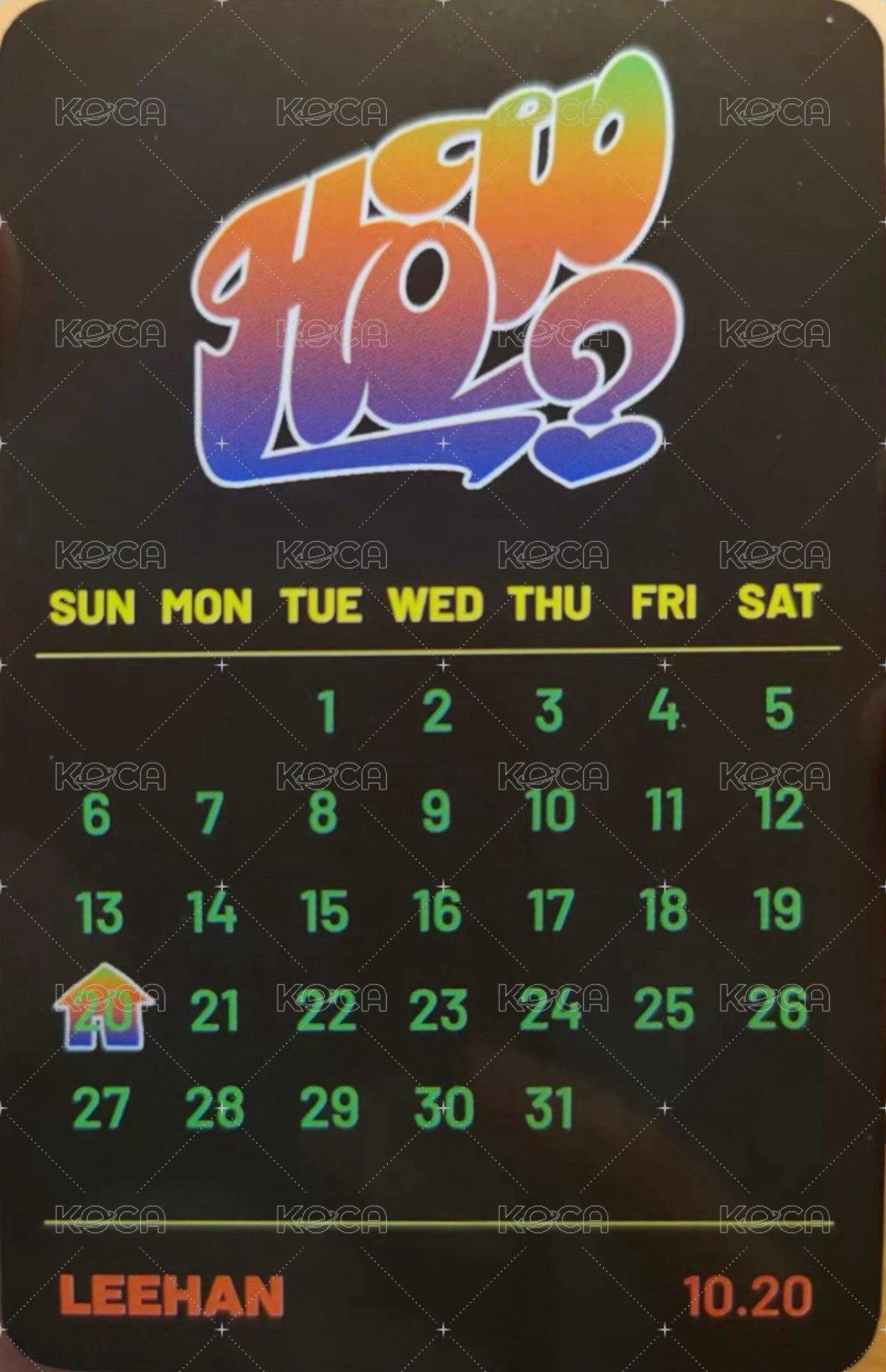 HOW? yes24 預售 特典卡 生日卡背 背面