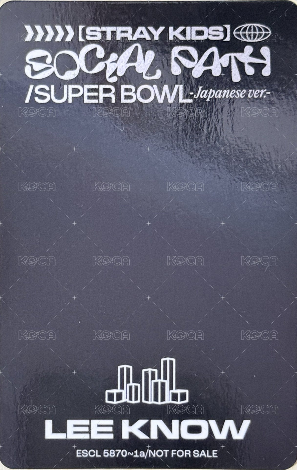 Social Path 專輯卡 初回生產限定盤A 背面