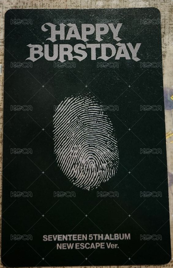 正五 專輯卡 NEW ESPACE ver 背面