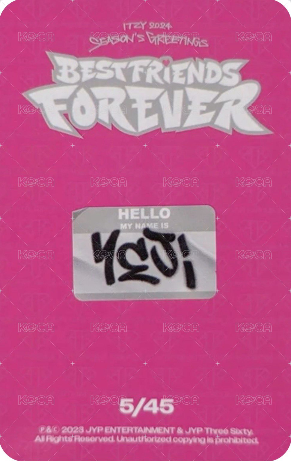 2024年曆 隨機卡  背面