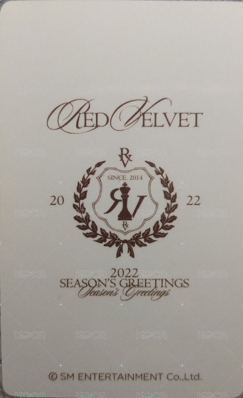 2022年曆 年曆卡  背面